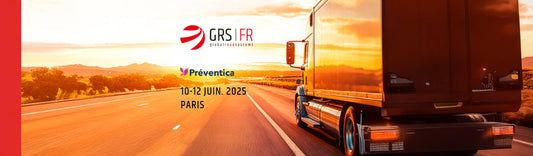 Un camion de déménagement et des informations sur la participation à un salon professionnel.