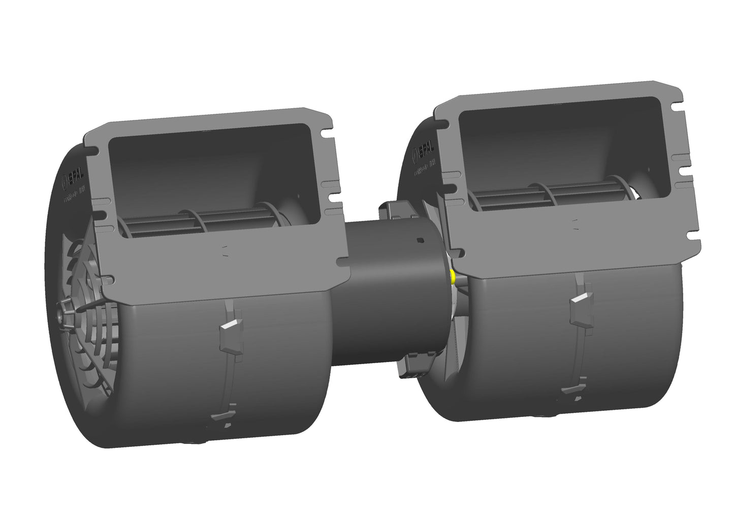 Ventilateur centrifuge double SPAL 12V, 3 vitesses| 009-A39-22