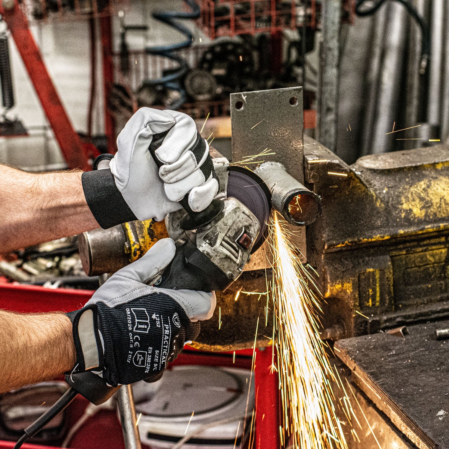Gants de travail, avec fermeture velcro , 12 paires | TEKSON Practical