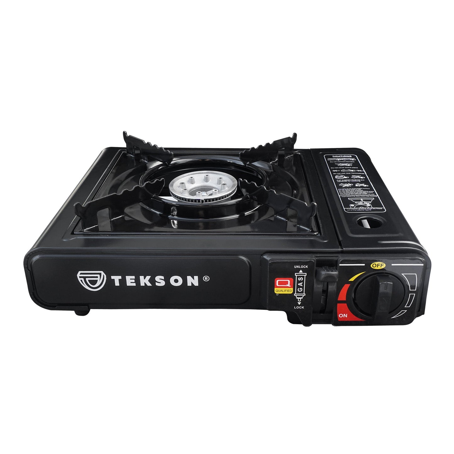 Réchaud à gaz de camping 2en1, dans un étui en aluminium | TEKSON 202098