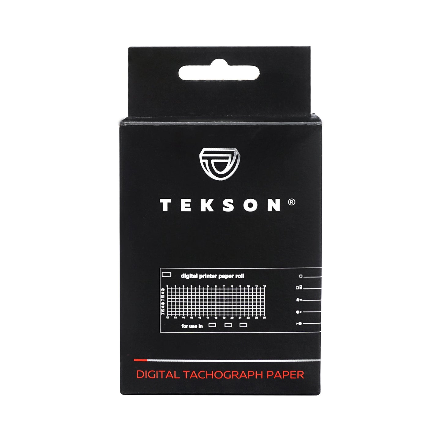 Rouleaux de papier thermique pour compteur de vitesse numérique, 3 pièces par emballage avec Euroloch | TEKSON 207018