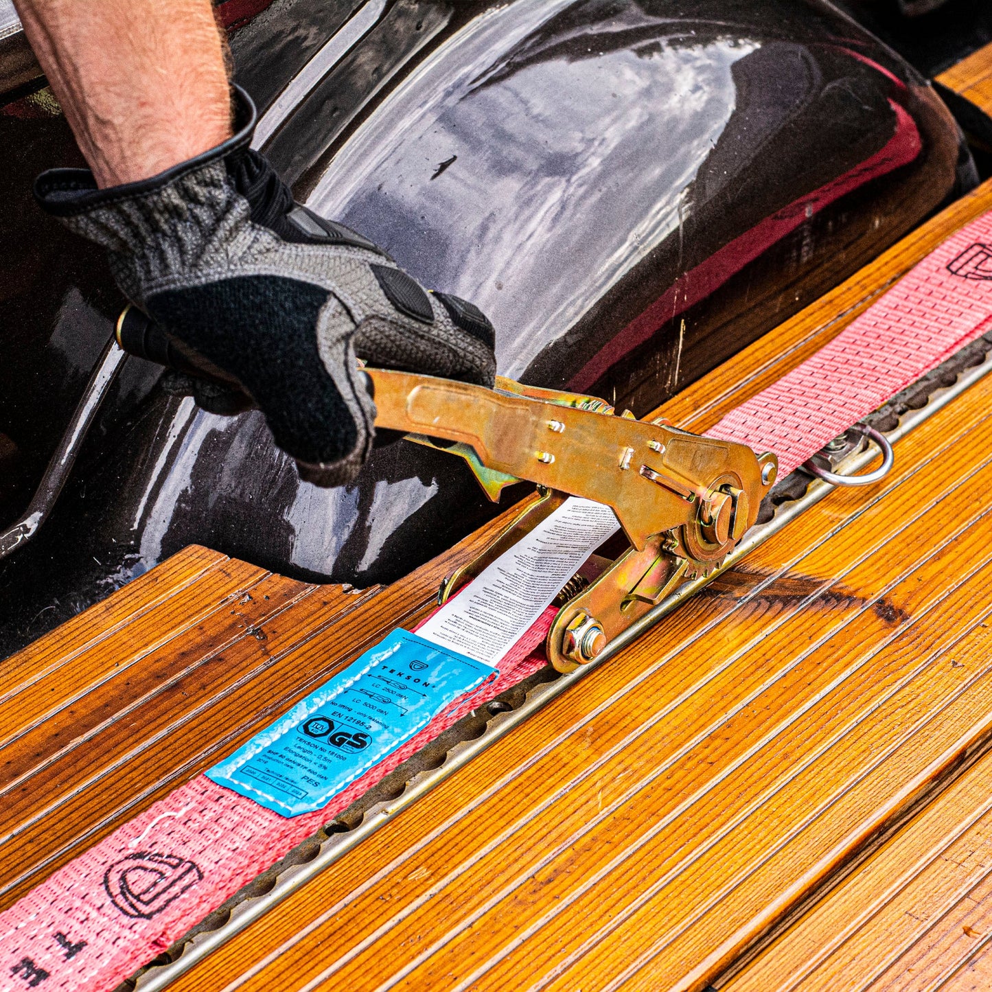 Sangle de serrage 5 T à cliquet 500 daN Ergo | TEKSON