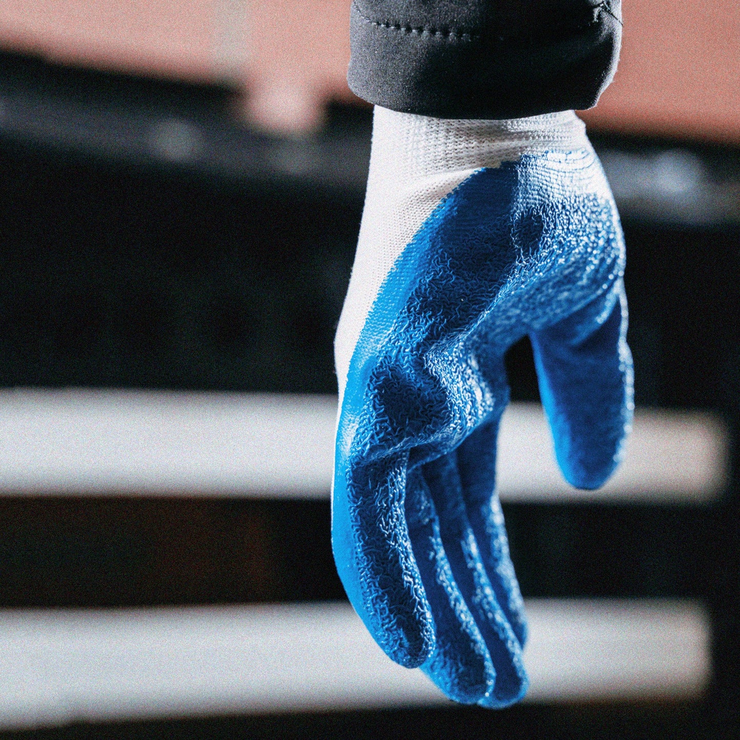 Gants de travail, aérés, 12 paires | TEKSON Blue
