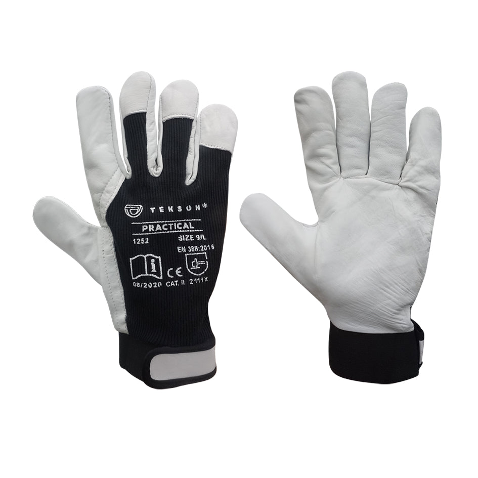 Gants de travail, avec fermeture velcro , 12 paires | TEKSON Practical