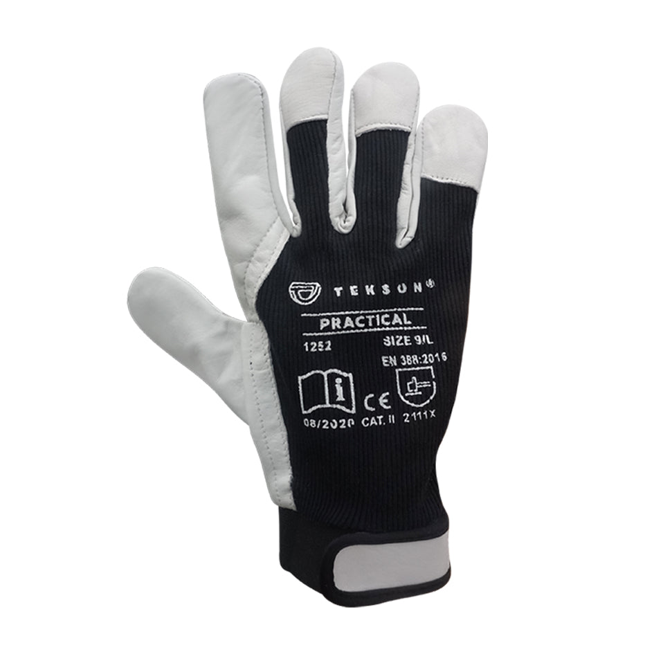 Gants de travail, avec fermeture velcro , 12 paires | TEKSON Practical