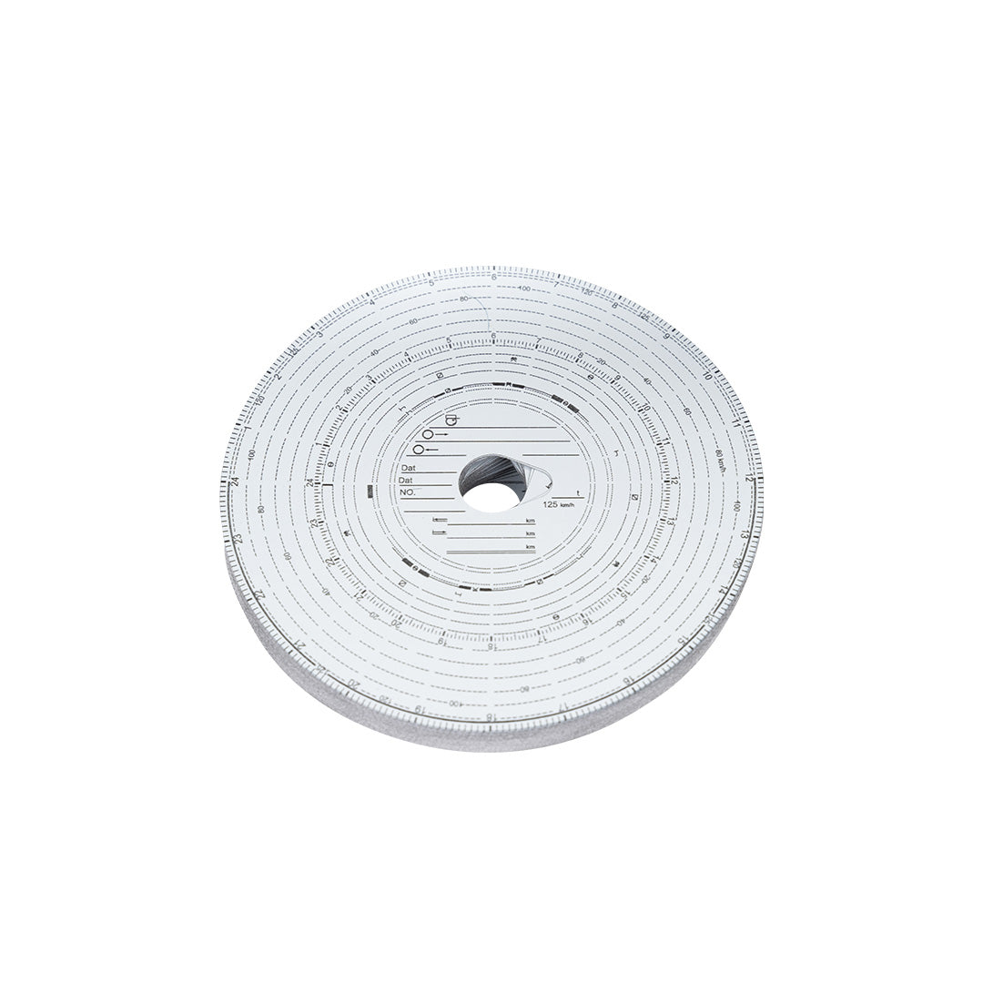 Disques de diagramme pour compteur de vitesse analogique 125 KM/H, 100 pièces par emballage | TEKSON 207003
