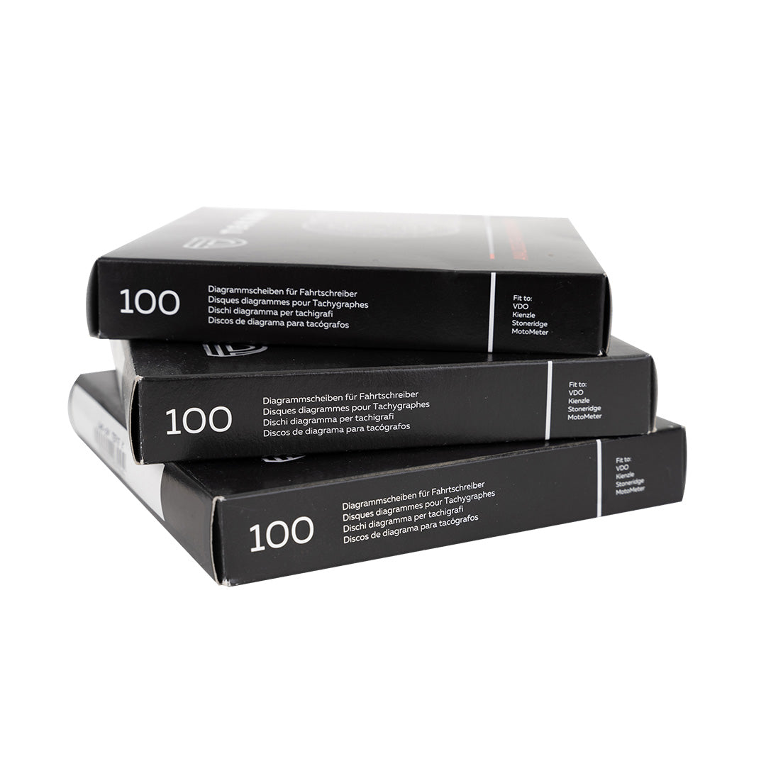 Disques de diagramme pour compteur de vitesse analogique 125 KM/H, 100 pièces par emballage | TEKSON 207003