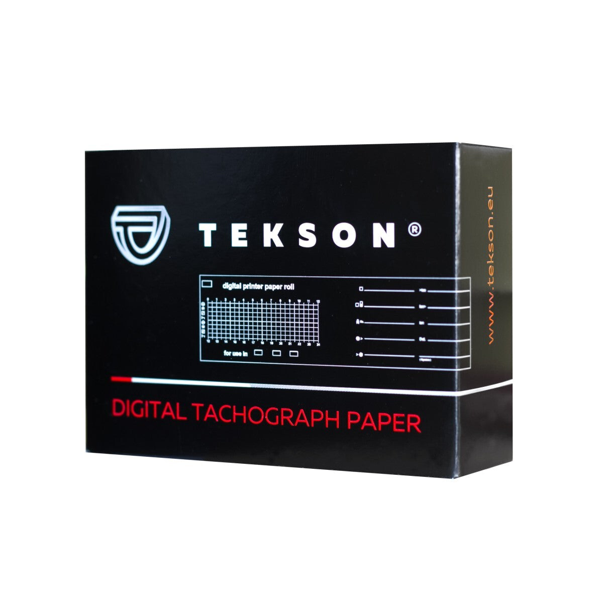 Rouleaux de papier thermique pour compteur de vitesse numérique, 3 pièces par emballage | TEKSON 207001
