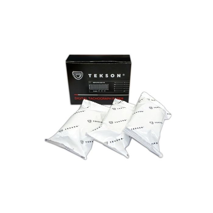 Rouleaux de papier thermique pour compteur de vitesse numérique, 3 pièces par emballage | TEKSON 207001
