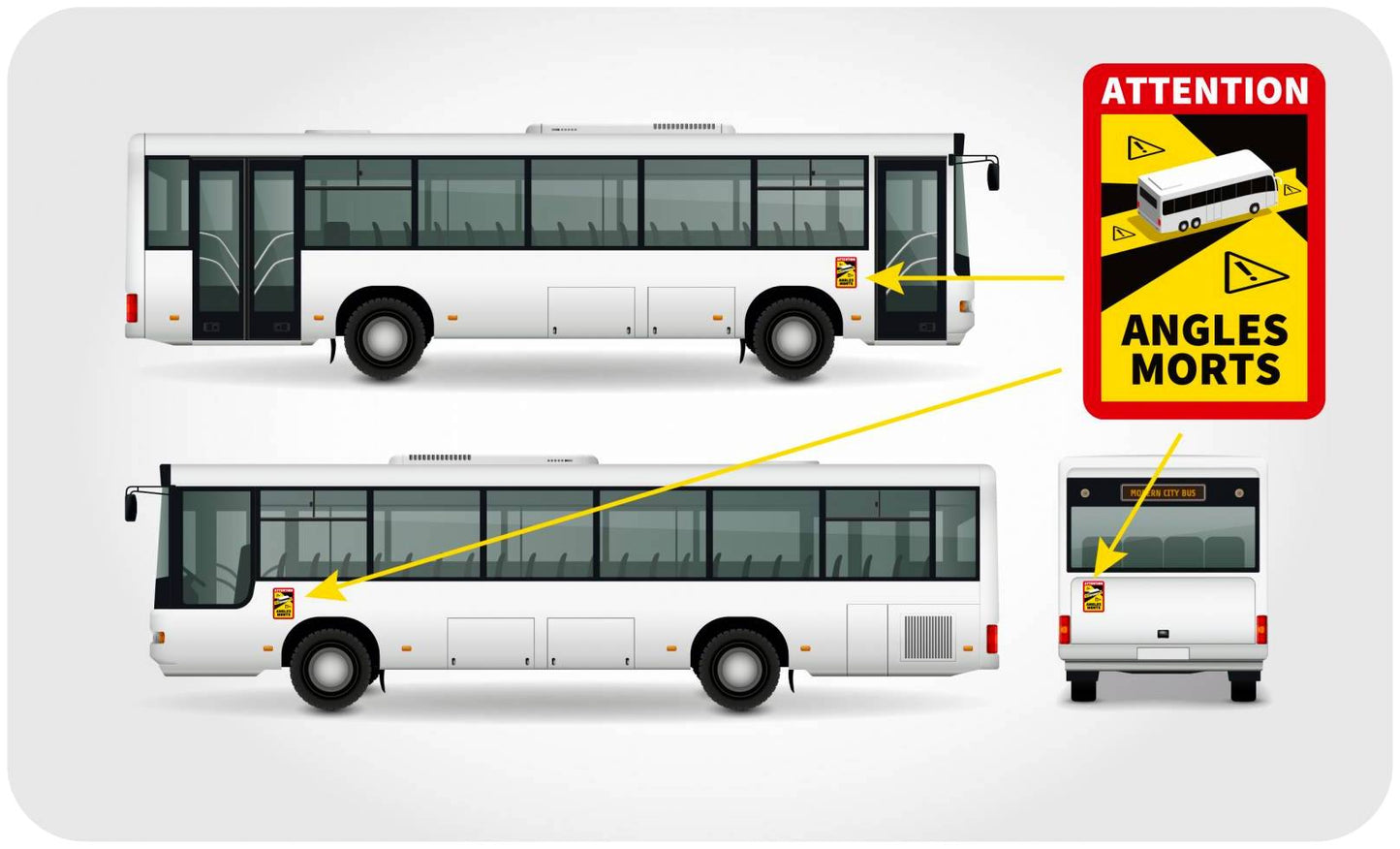 Bouclier magnétique Angle mort 25X17 CM / Angles morts / Camion France | BUS & Camping-car
