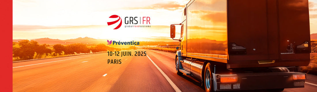 Un camion de déménagement et des informations sur la participation à un salon professionnel.
