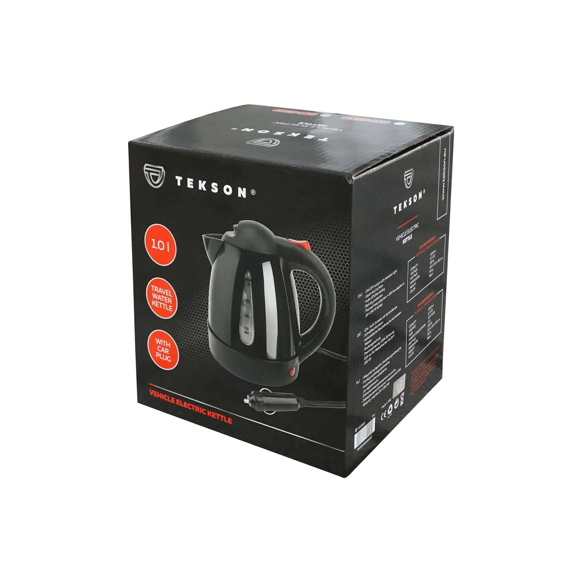 Wasserkocher auto zigarettenanzünder 1 L, 24V/250W | TEKSON