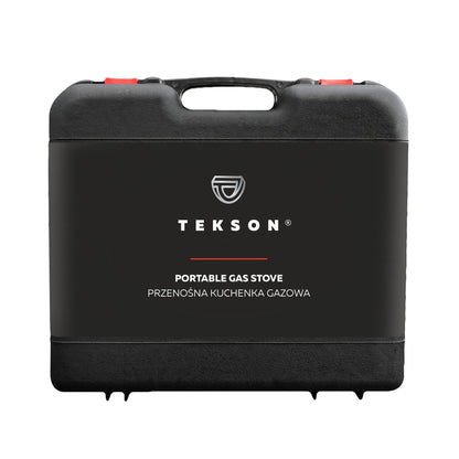Réchaud à gaz de camping Tekson 2en1,dans une valise | 202097
