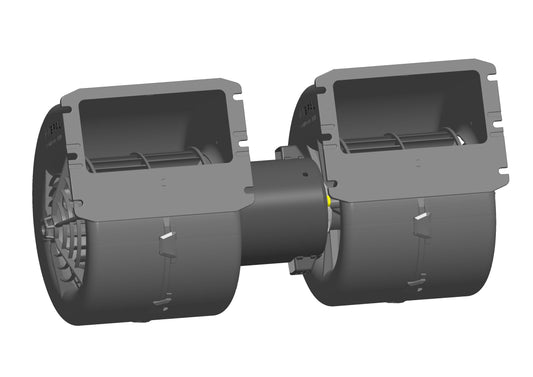 Ventilateur centrifuge double SPAL 12V, 3 vitesses| 009-A39-22