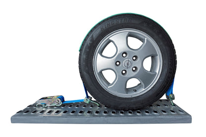 Sangle De Tension 3 Points 4 T Bleu 350 daN Avec Crochet Tourbillonnant Et Tuyau De Protection Vert | TEKSON