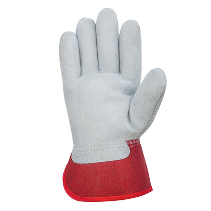 Gants de manutention en cuir de bovin 12 paires | TEKSON Durable