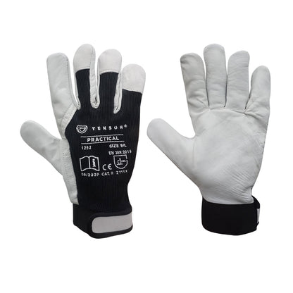 Gants de travail, avec fermeture velcro , 12 paires | TEKSON Practical