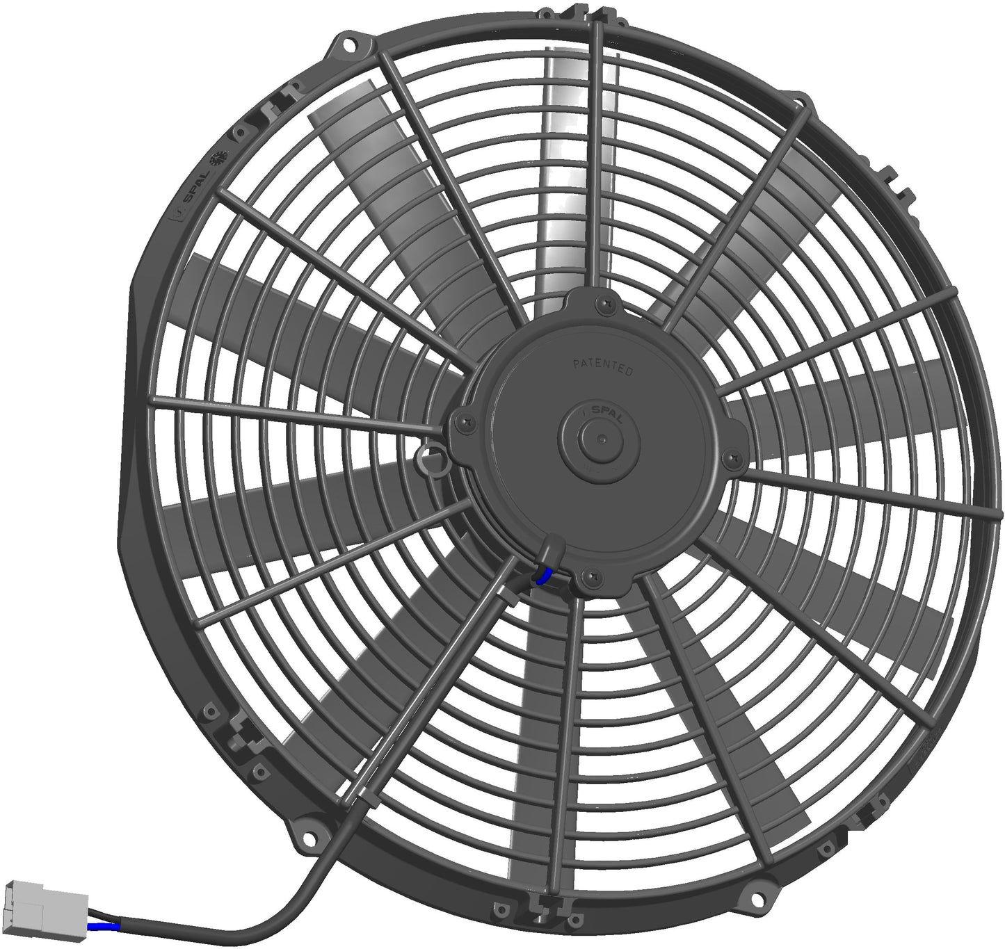 Ventilateur hélicoïde SPAL  12V, 350 MM, soufflant | VA08-AP51/C-23S