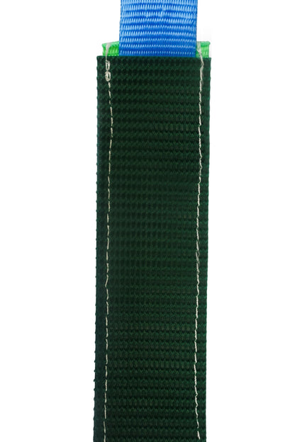 Sangle De Tension 3 Points 4 T Bleu 350 daN Avec Crochet Tourbillonnant Et Tuyau De Protection Vert | TEKSON
