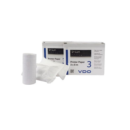 Rouleaux de papier thermique VDO Eco 3X8M pour tachygraphes numériques | 2910002792400