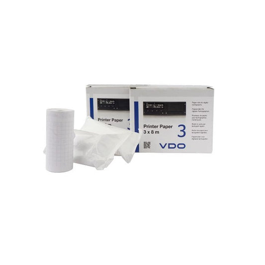 Rouleaux de papier thermique VDO Eco 3X8M pour tachygraphes numériques | 2910002792400